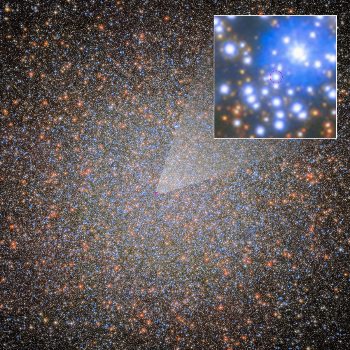Hubble image of the globular star cluster Omega Centauri